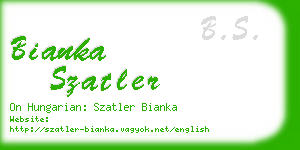 bianka szatler business card